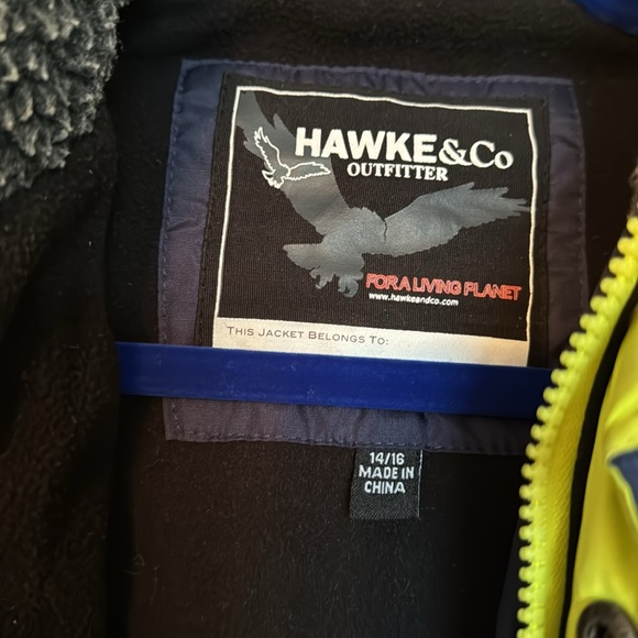 Hawke and Co navy down puffer jacket 14/16 - Picture 2 of 3